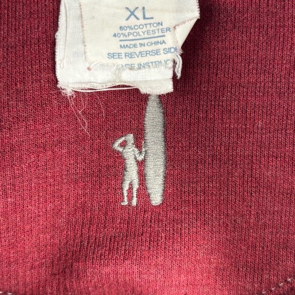 Johnnie O Charcoal 1/4 zip Men’s Pullover with Maroon inside Size XL Layering - Picture 6 of 9